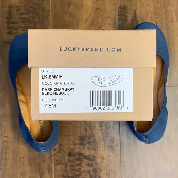 Lucky Brand Dark Chambray flats - Picture 3 of 4